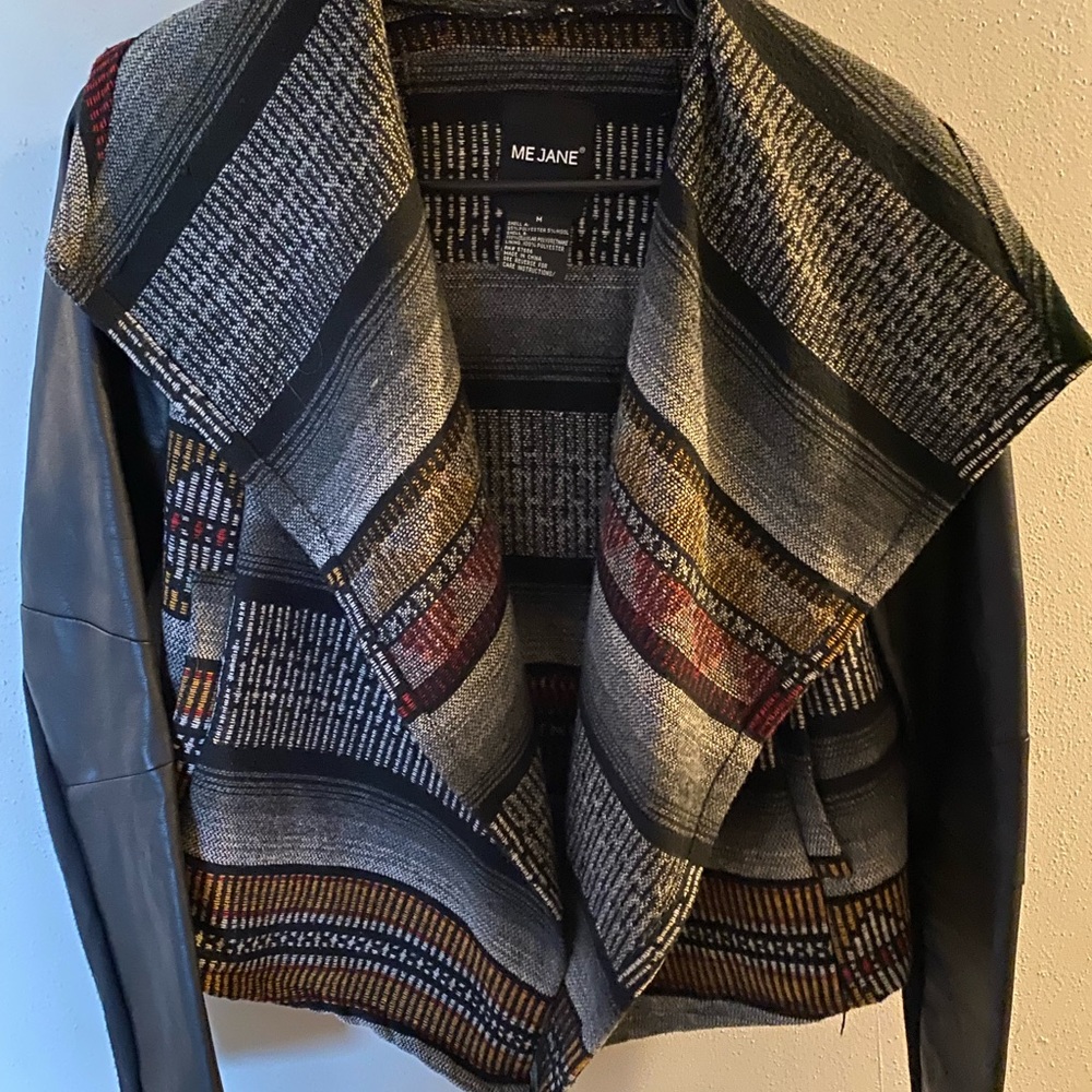 Me Jane Aztec and leather jacket